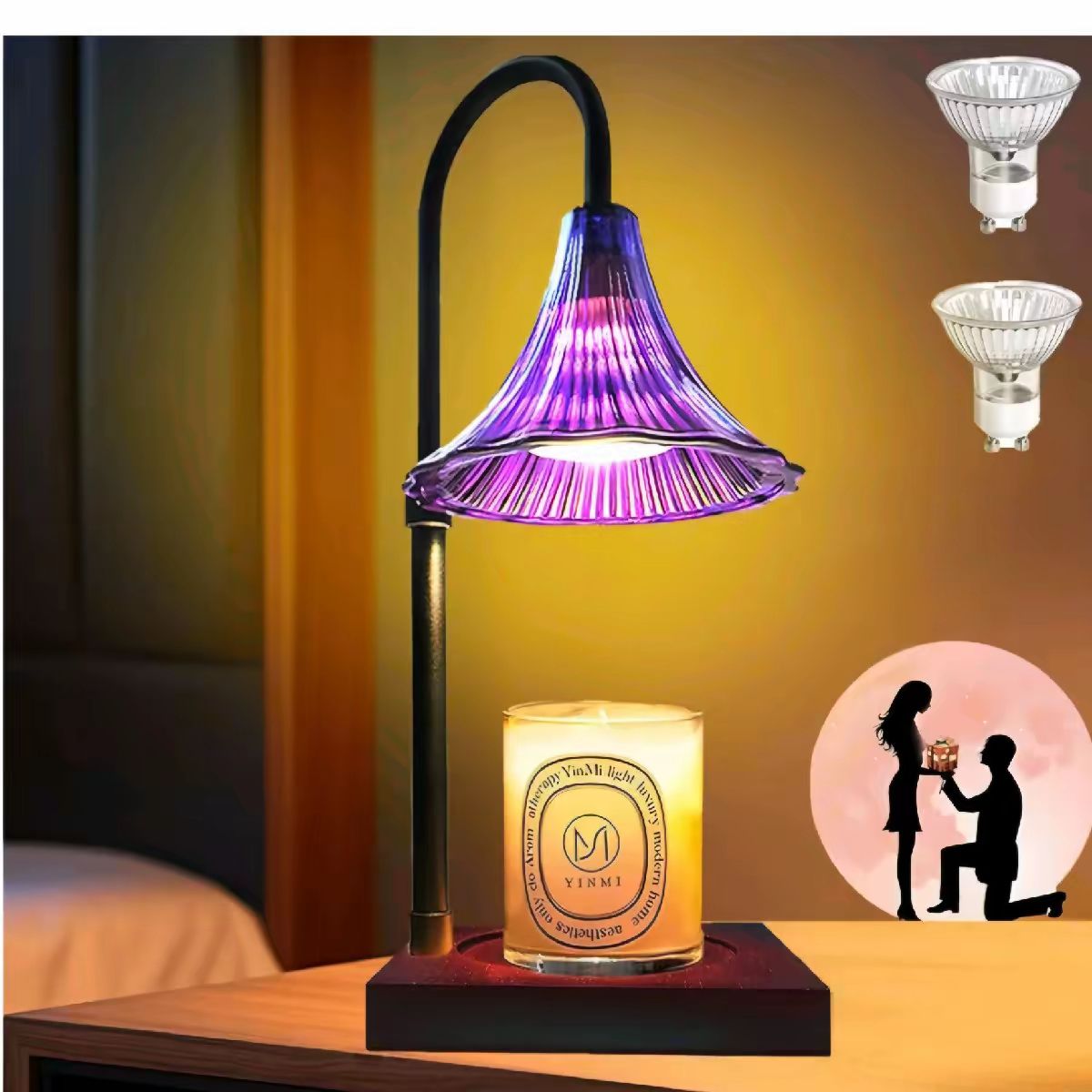 purple Candle Warmer Lamp for Home