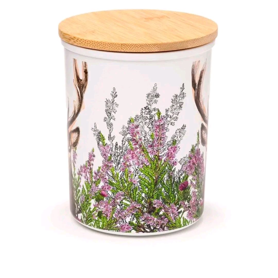 Wild Stag Set of 2 RPET & Bamboo Storage Jars S/M for Kitchen Containers