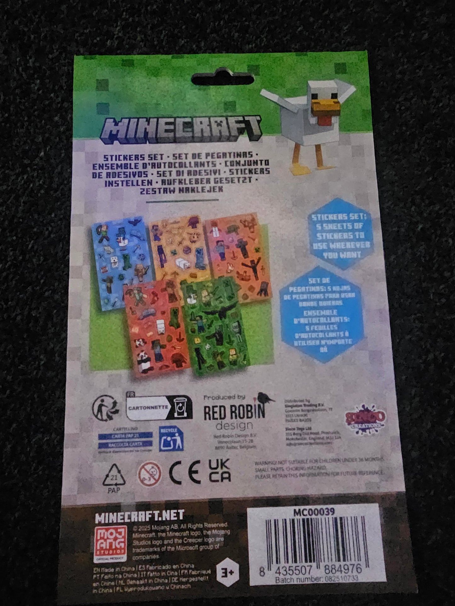 Minecraft Sticker Set
