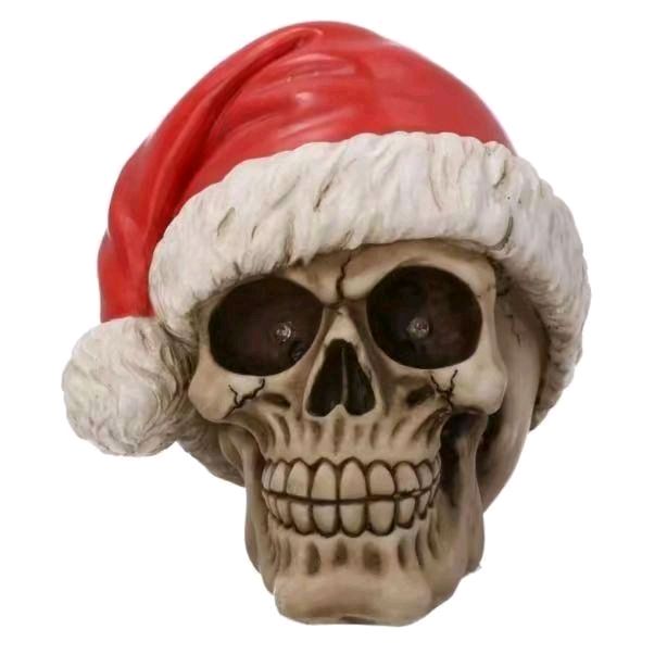 Silent Night Skull Figurine 15.5cm Ornaments Decor