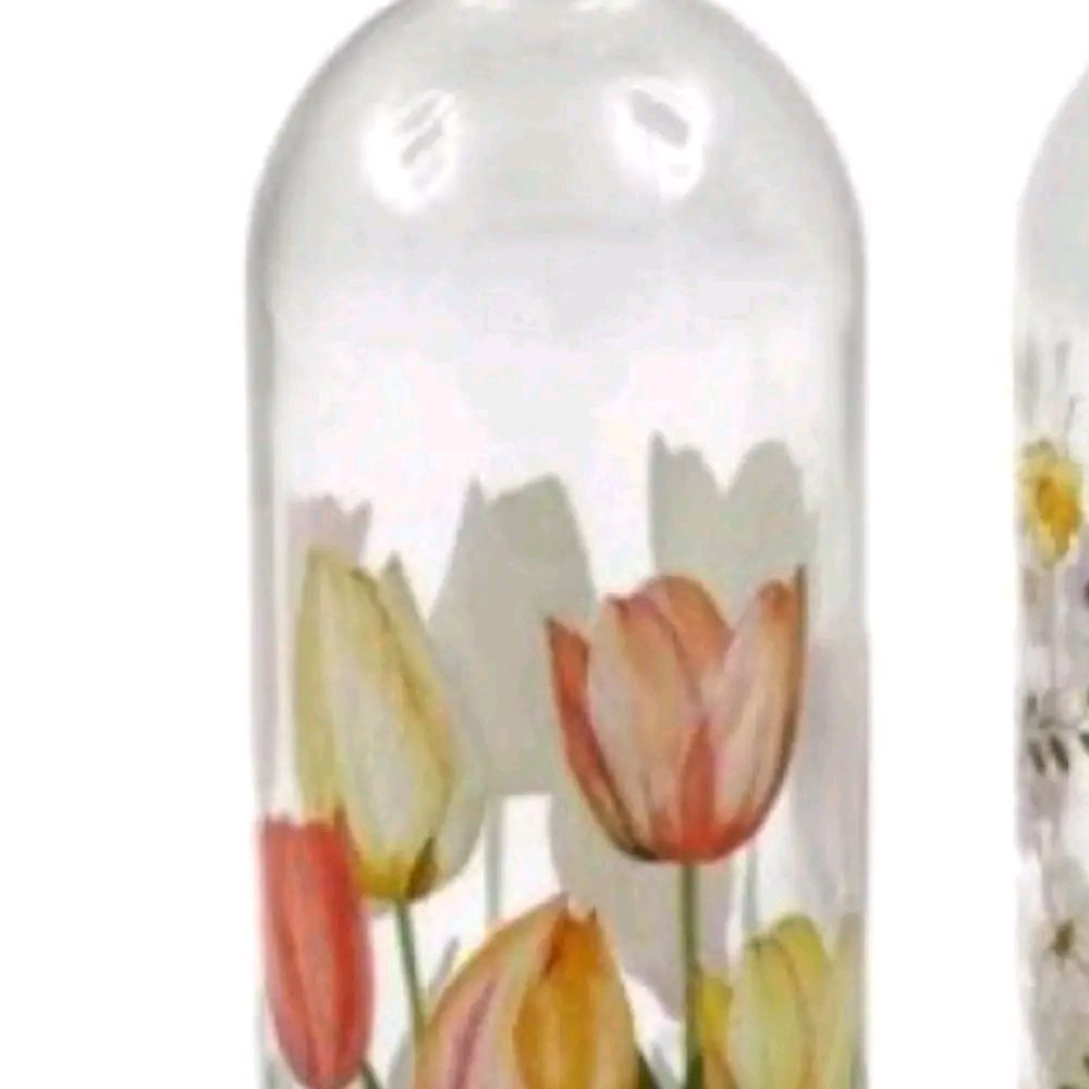 20.5cm Floral Print Vase