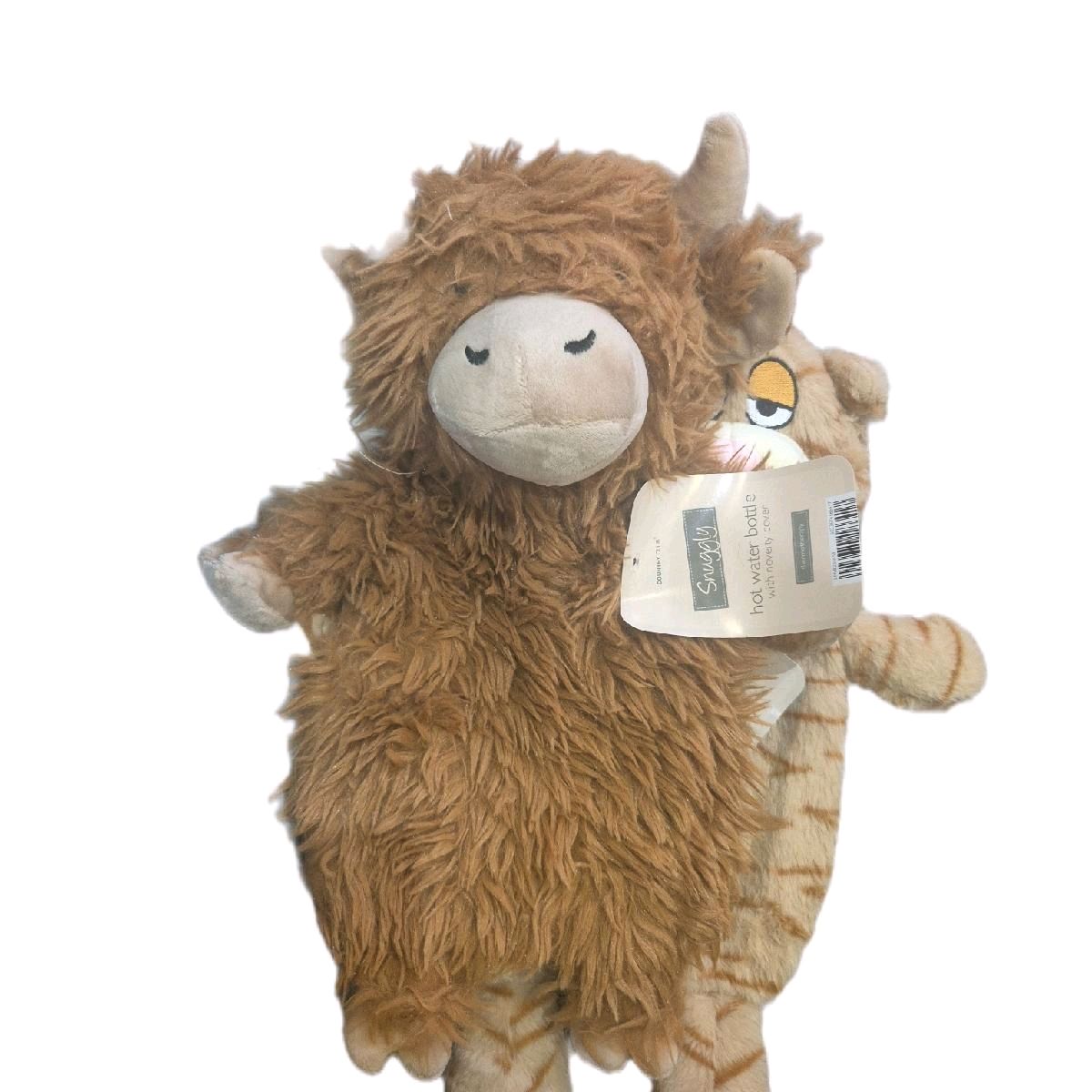 Snuggly Hot Water Bottles with Novelty Cover - Various Designs Comfortable Cozy