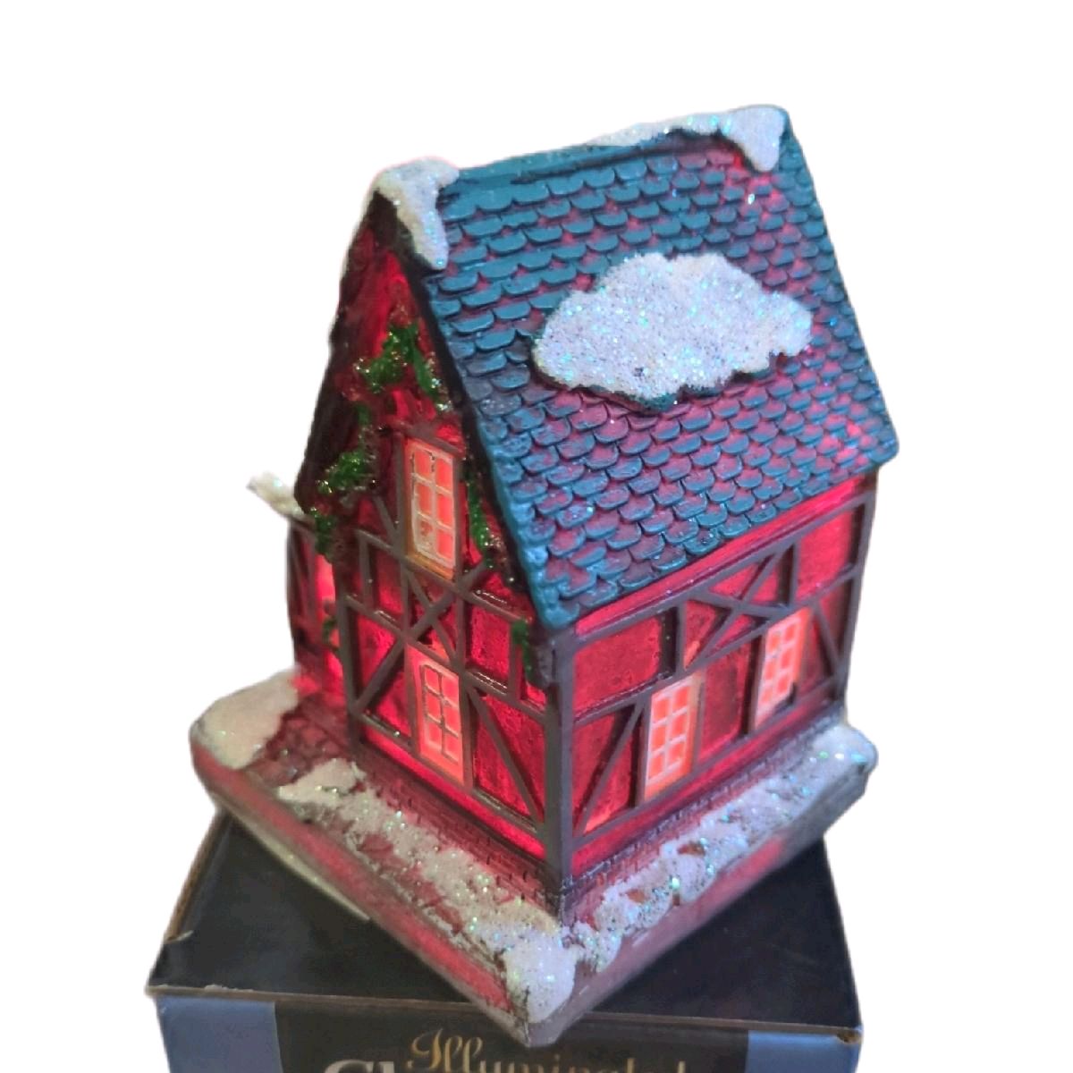 LED Colour Changing Christmas House with Multicoloured Lights