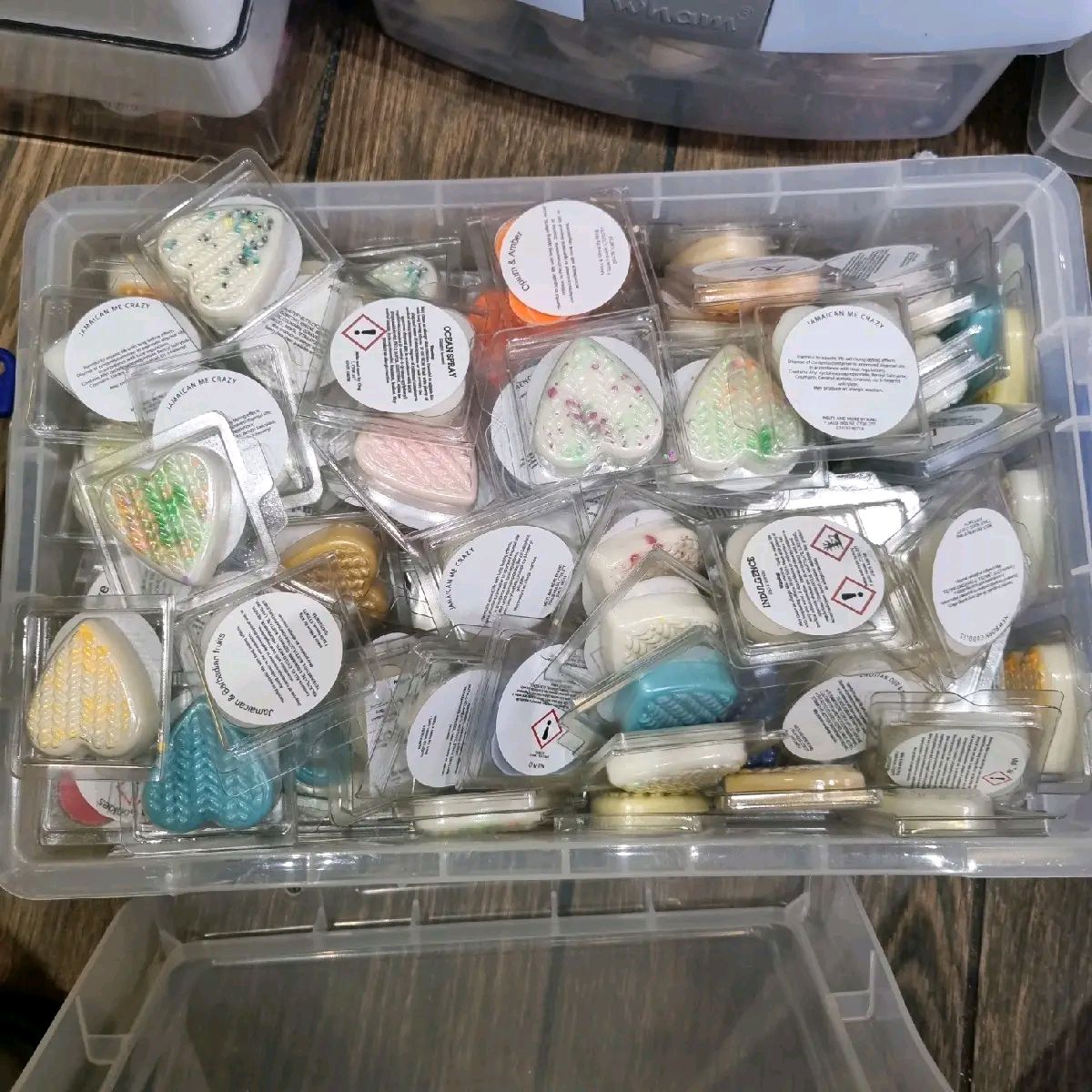 20 randomly picked scented wax melts in clamshell