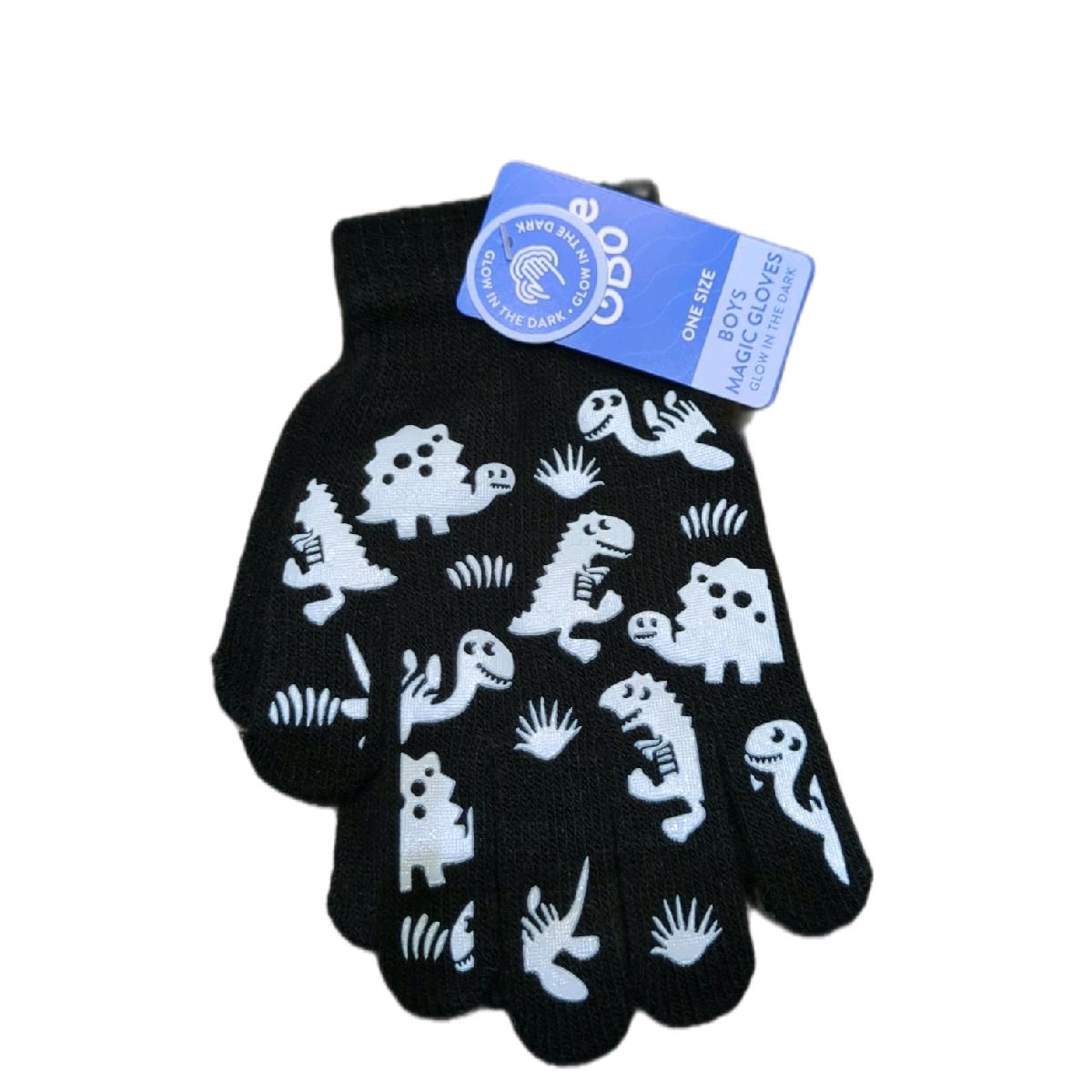 Boys and Girls Glow in the Dark Magic Gloves with Grips