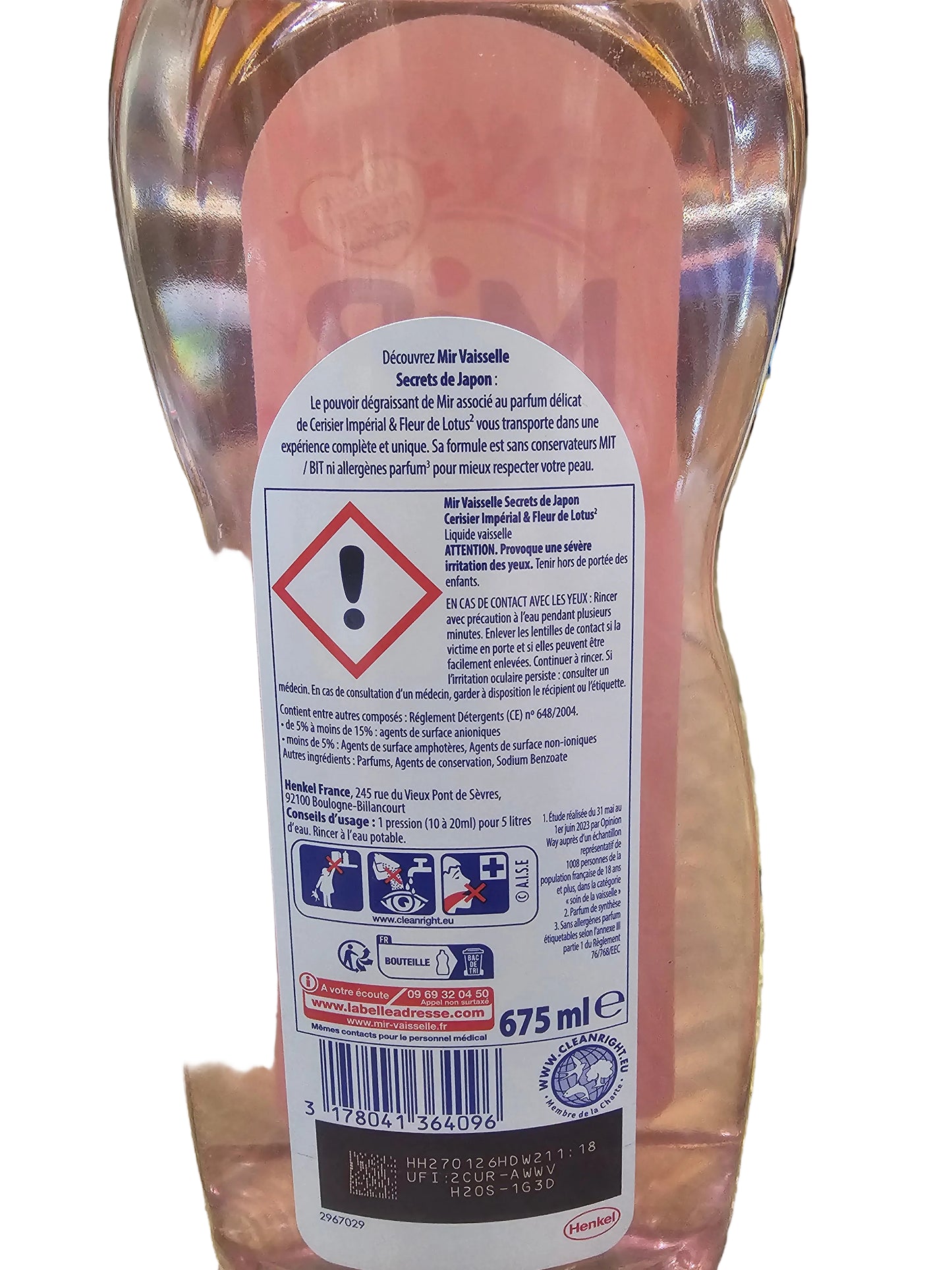 MIR Dishwashing Liquid and Grease Remover