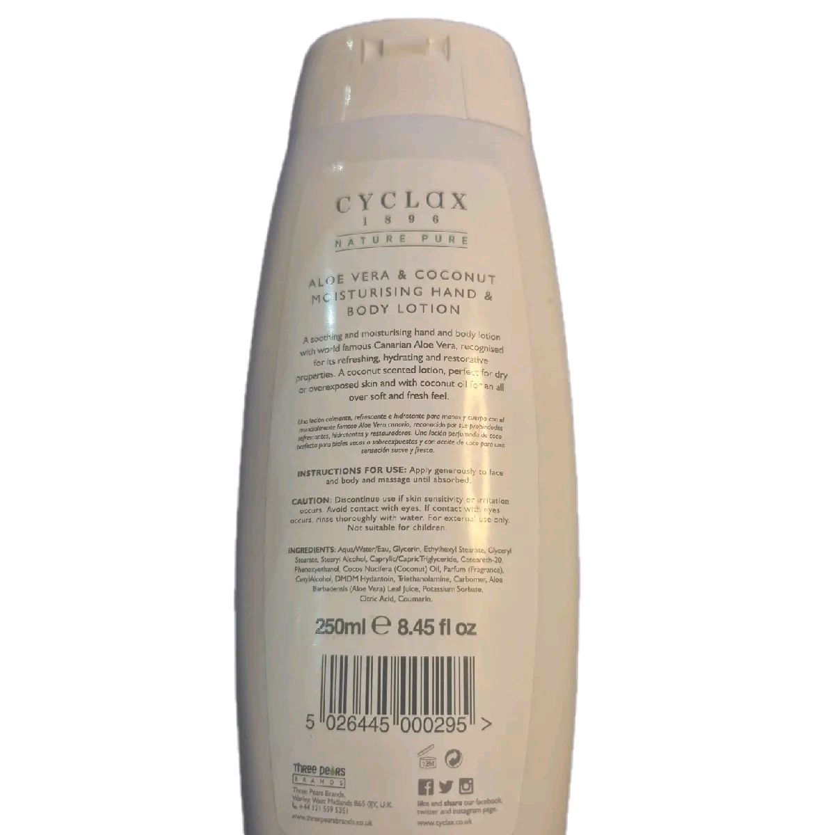 Cyclax Nature Pure Aloe Vera and Coconut Body Lotion