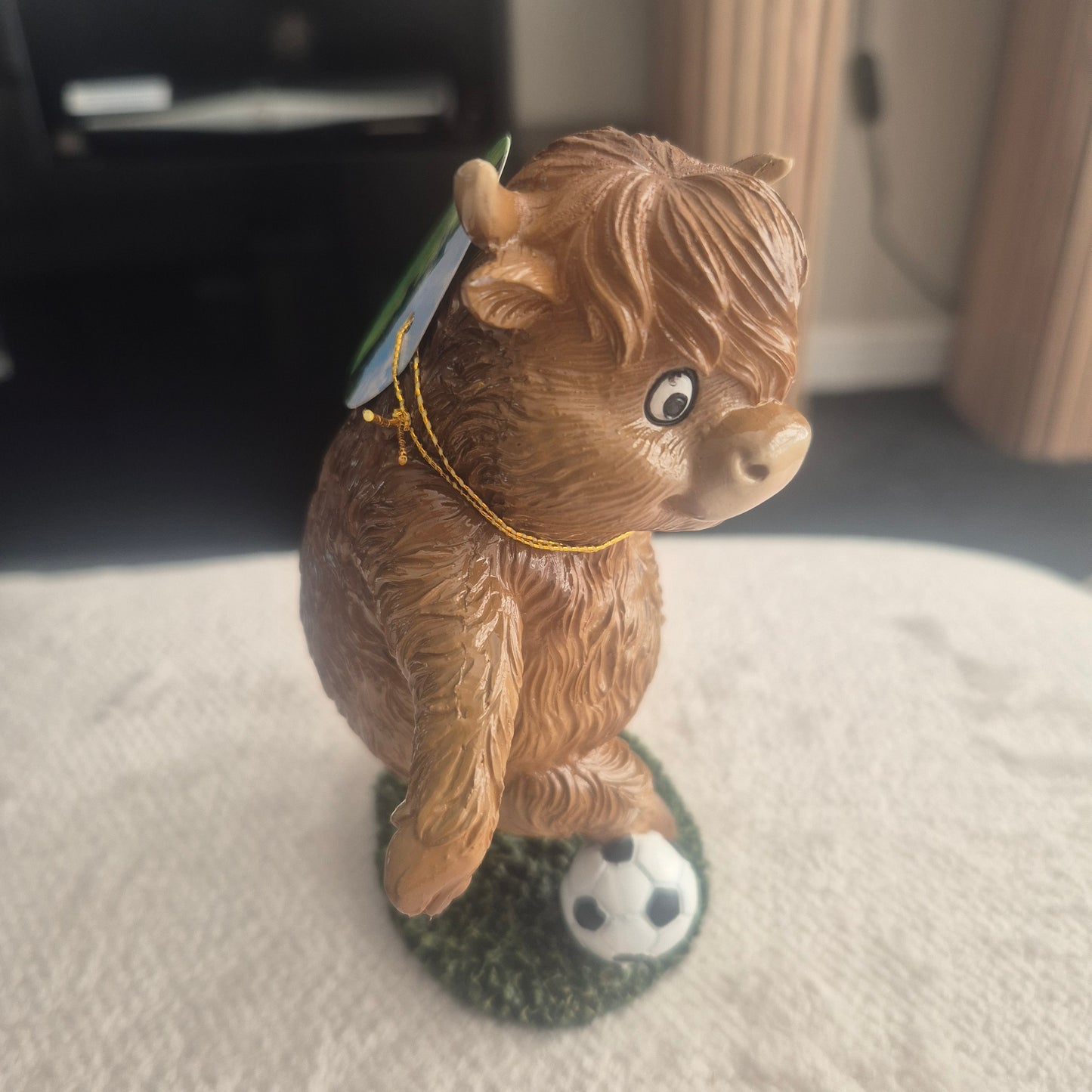 Football Highland cow