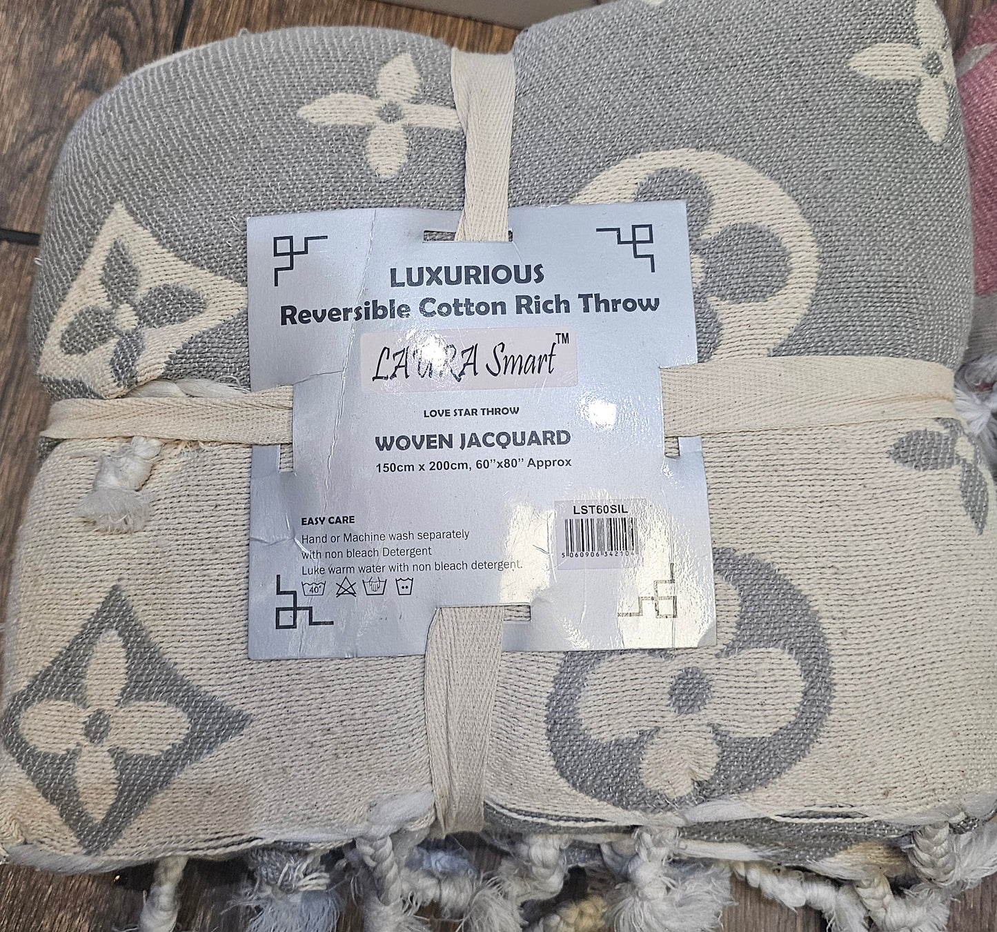 Luxurious Reversible Cotton Rich Throw 150cm x 200cm