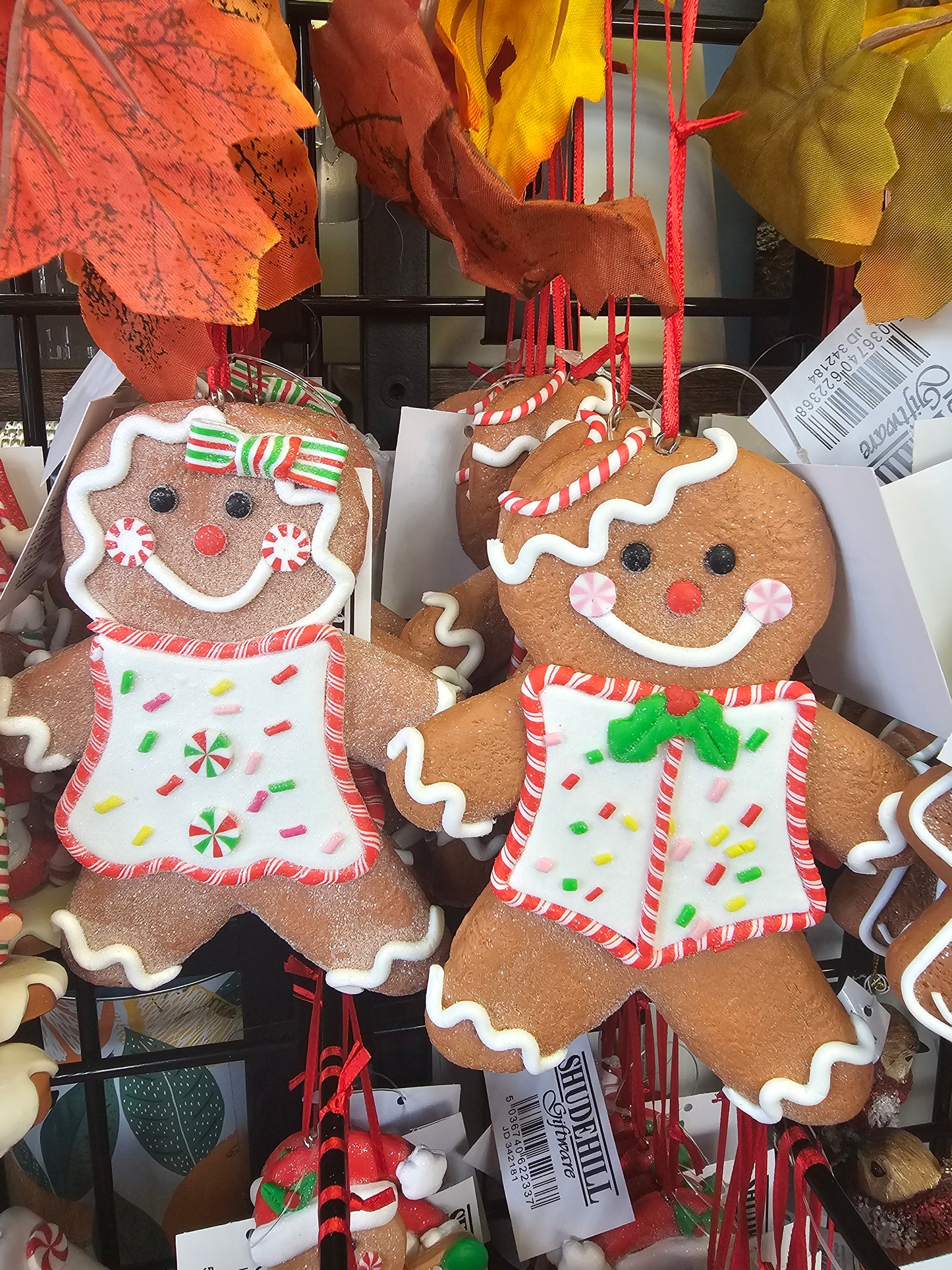 Christmas Cookie Gingerbread People Large Hanging Ornaments