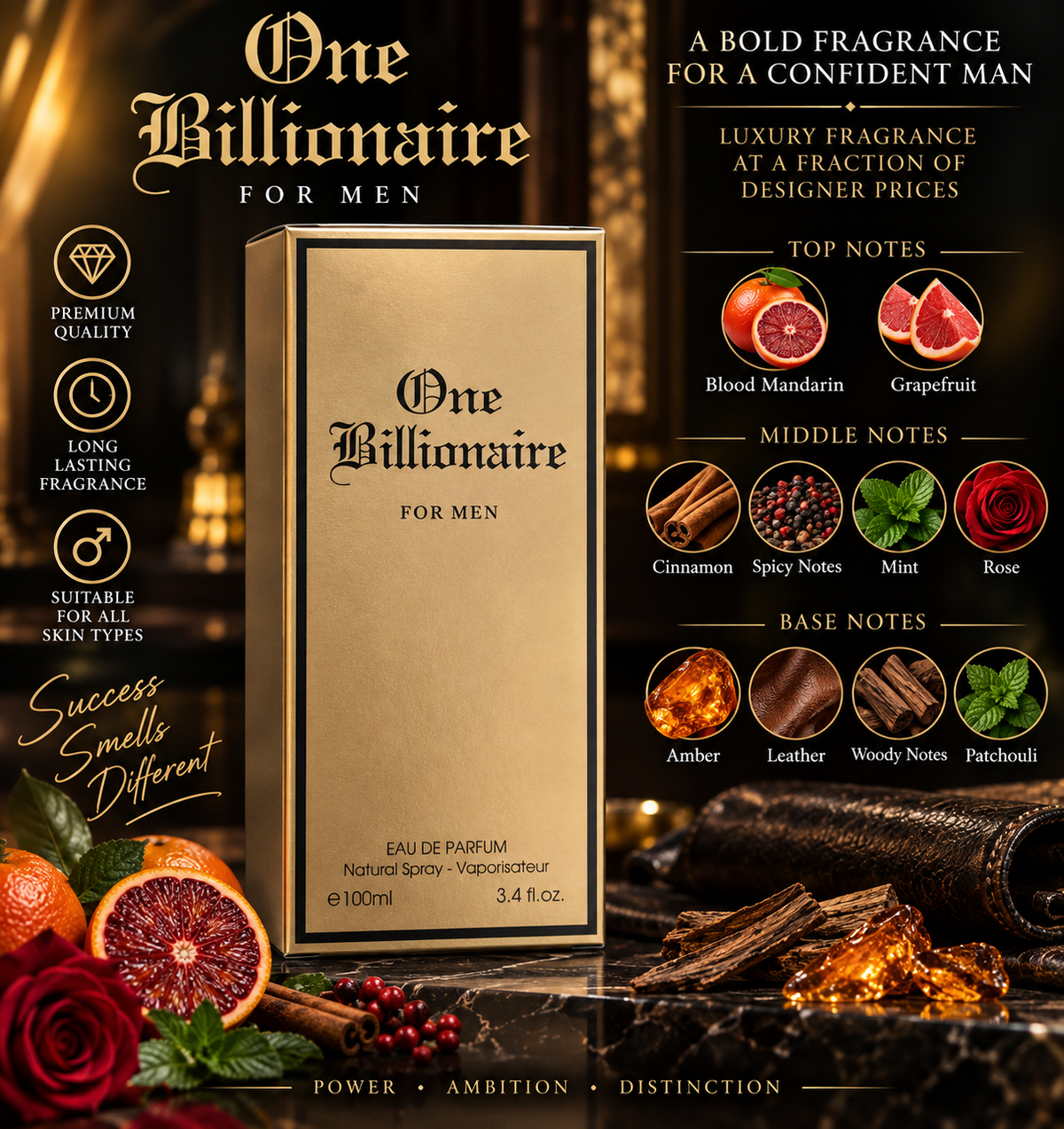 One Billionaire by fragrance couture 100ml