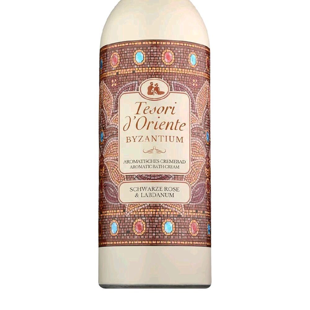 Italian Bath Cream 500ml in Black Rose and Labdanum - Luxurious Body Care Product Cleansing Aroma