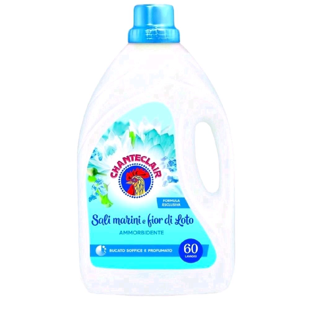 Chanteclair Fabric Softener Sea Salts & Lotus Flower Formula - 60 Washes for Soft & Fragrant Laundry Household Scented Fragrance