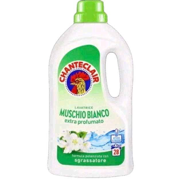 Chanteclair Muschio Bianco Laundry Detergent - 1.26 Litre, 28 Washes, Strong Scented Formula for Effective Cleaning Household