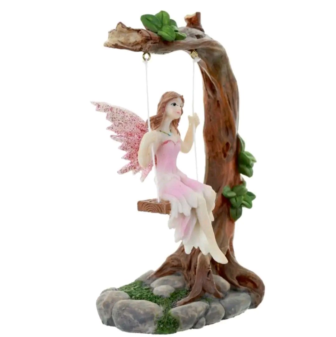 Flower Fairy Swing Figurine - Home Decor Ornament