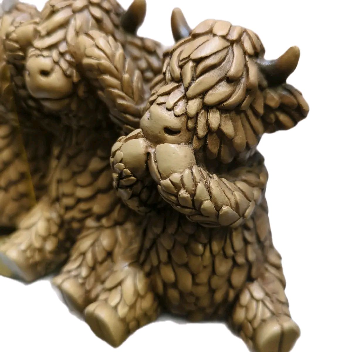 Highland Cow Ornament - Hear no Evil, See no Evil, Speak no Evil