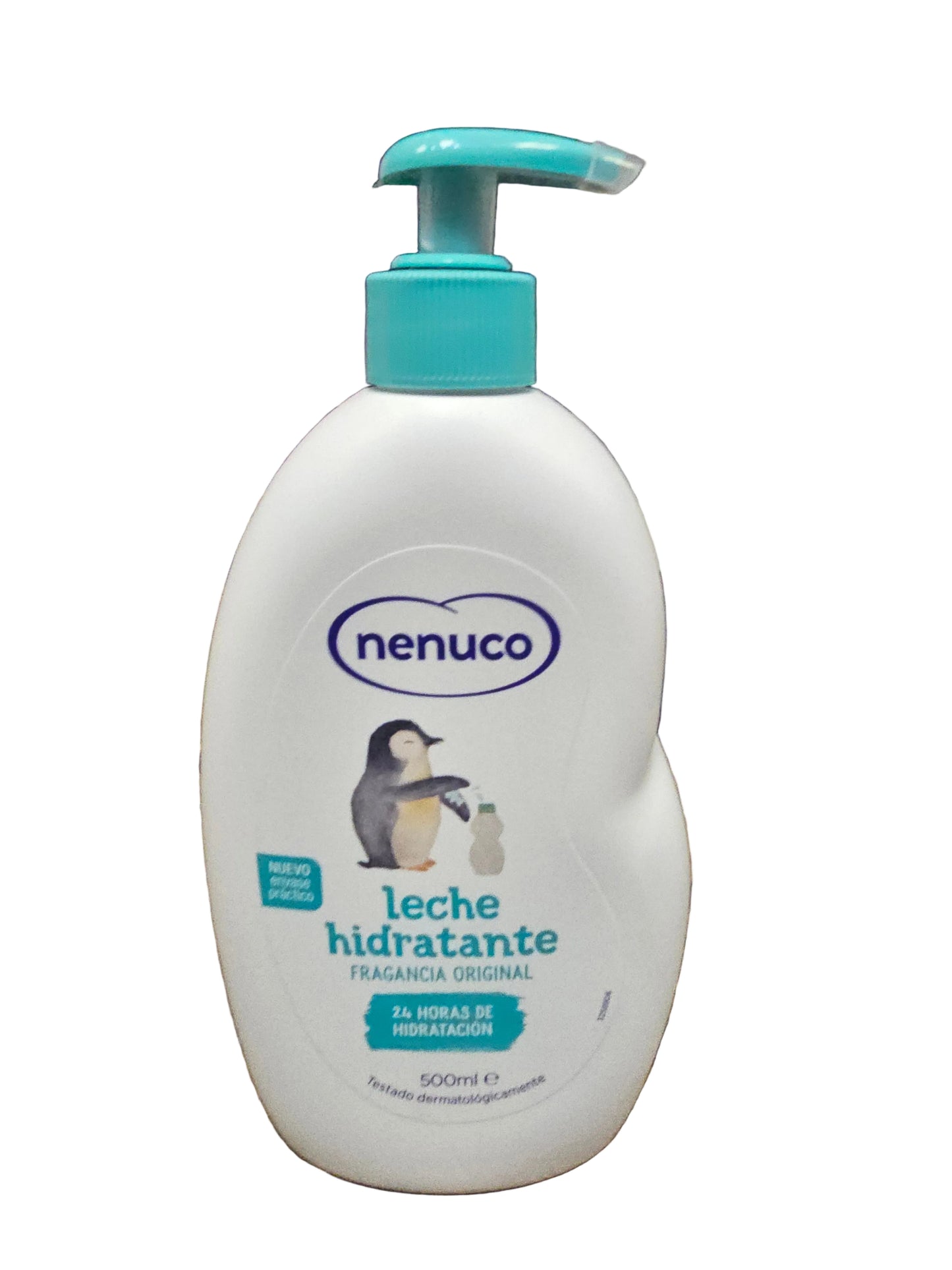 Nenuco Moisturizing Milk with a pump dispenser.