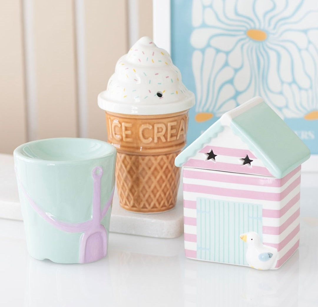 Pastel Beach Hut Oil Burner