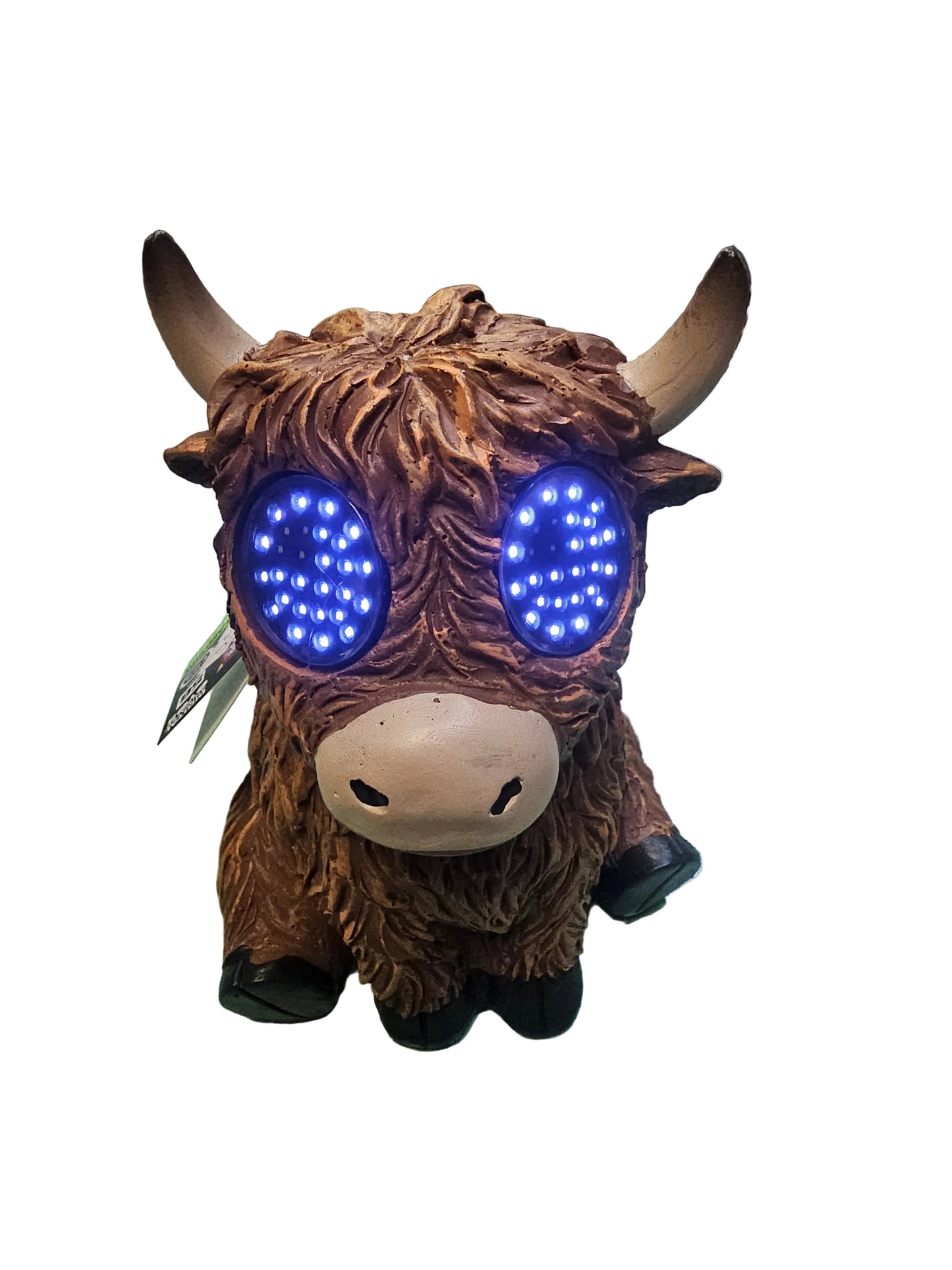 Highland Cow Solar Light with animated eyes