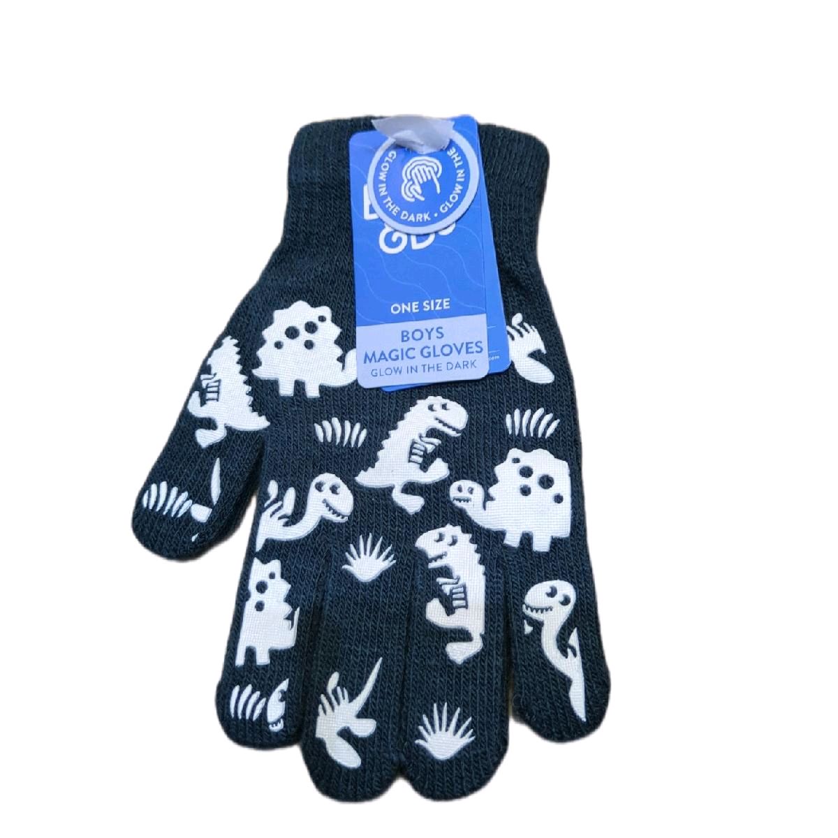 Boys and Girls Glow in the Dark Magic Gloves with Grips