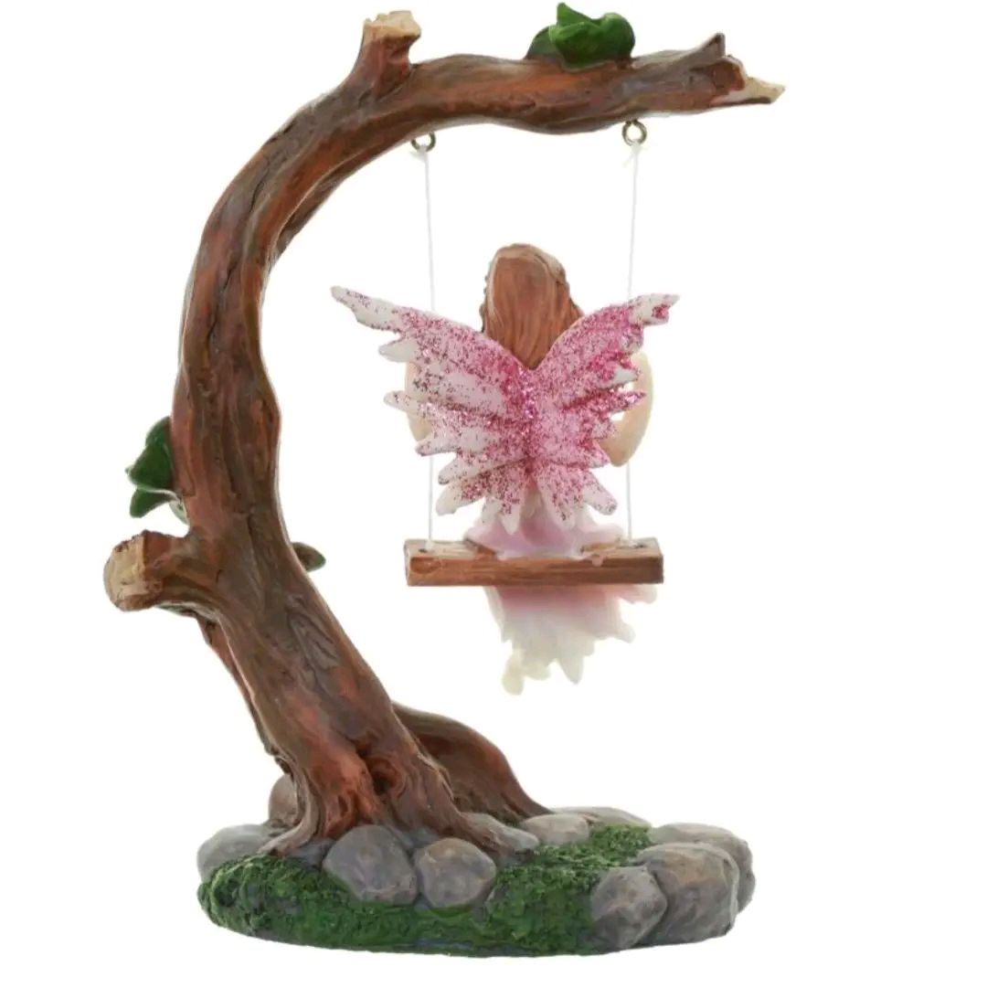 Flower Fairy Swing Figurine - Home Decor Ornament