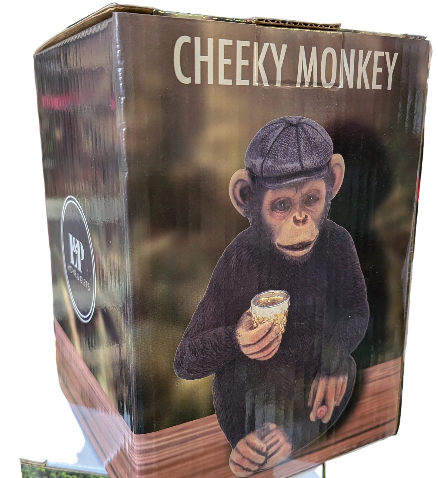 Cheeky Monkey Flat Cap and Cup