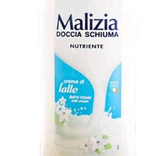 Malizia Crema Di Latte Shower Bath Gel 300ml - Milk Scented Body Wash for Your Relaxation Body Care Cleansing Aroma Hydrating Cream Daily Cleanser