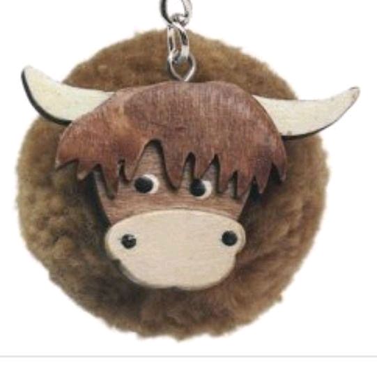 Highland Cow Keyring - Perfect for Keys and Accessories