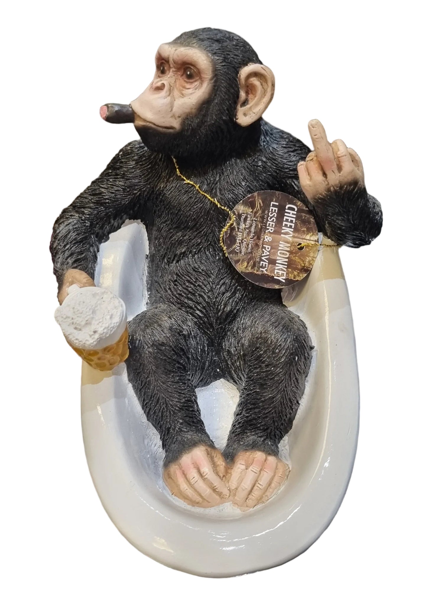 Cheeky Monkey - Relax" bathtub figurine