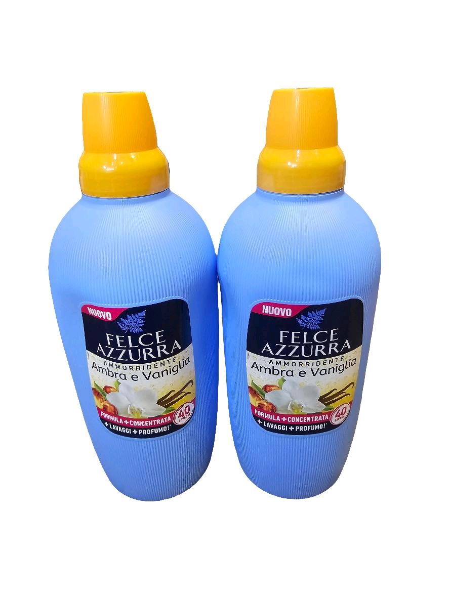 Felce Azzurra Fabric Softener 2 Litre - 40 Washes Formula Concentrated for Deep Cleaning & Freshness