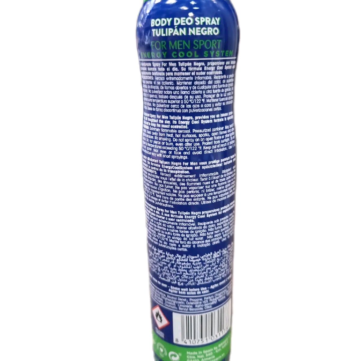 Tulipan Negro Sport Body Deo Spray for Men
