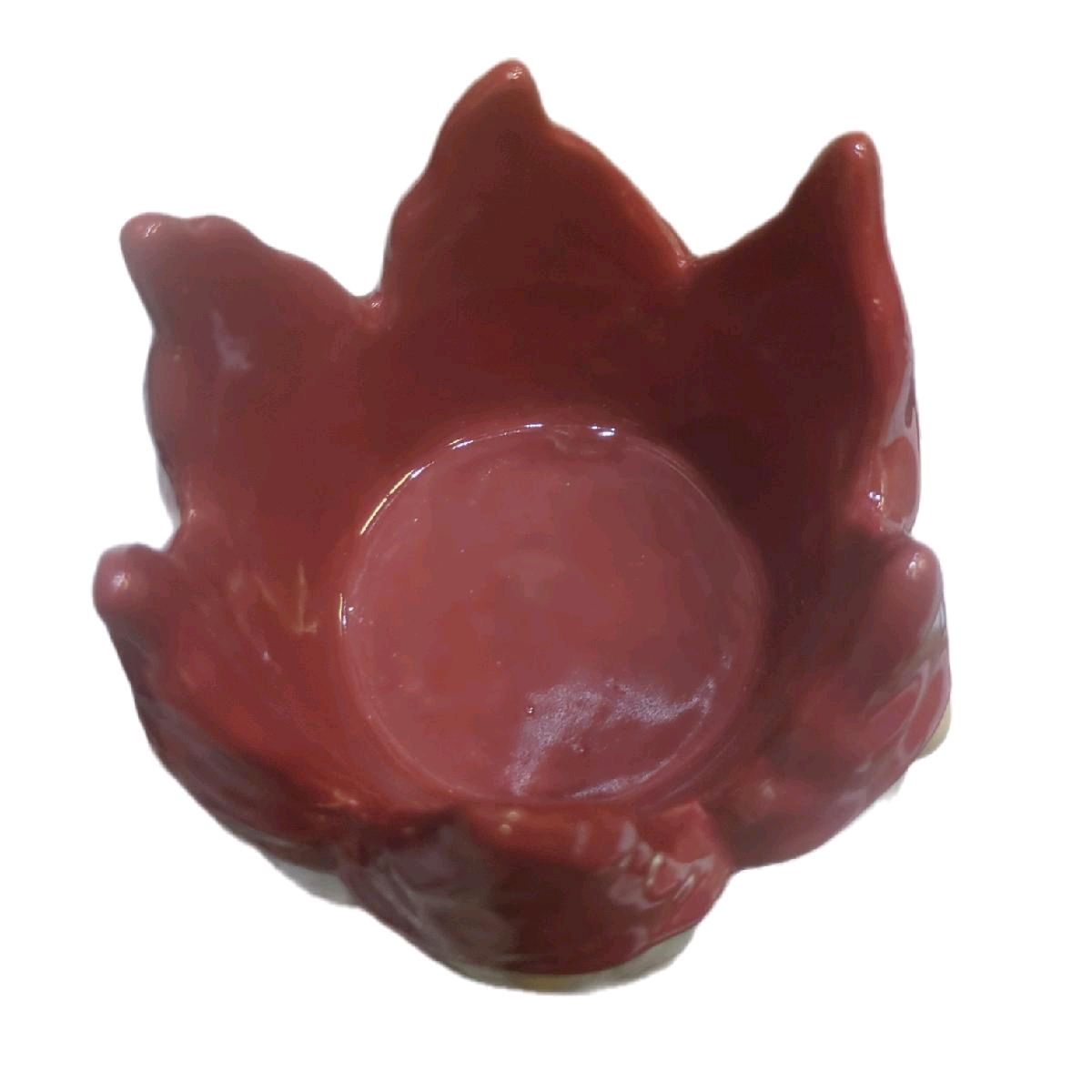 Red Ceramic Gonk Pot 12cm - Home Garden Plant Pot