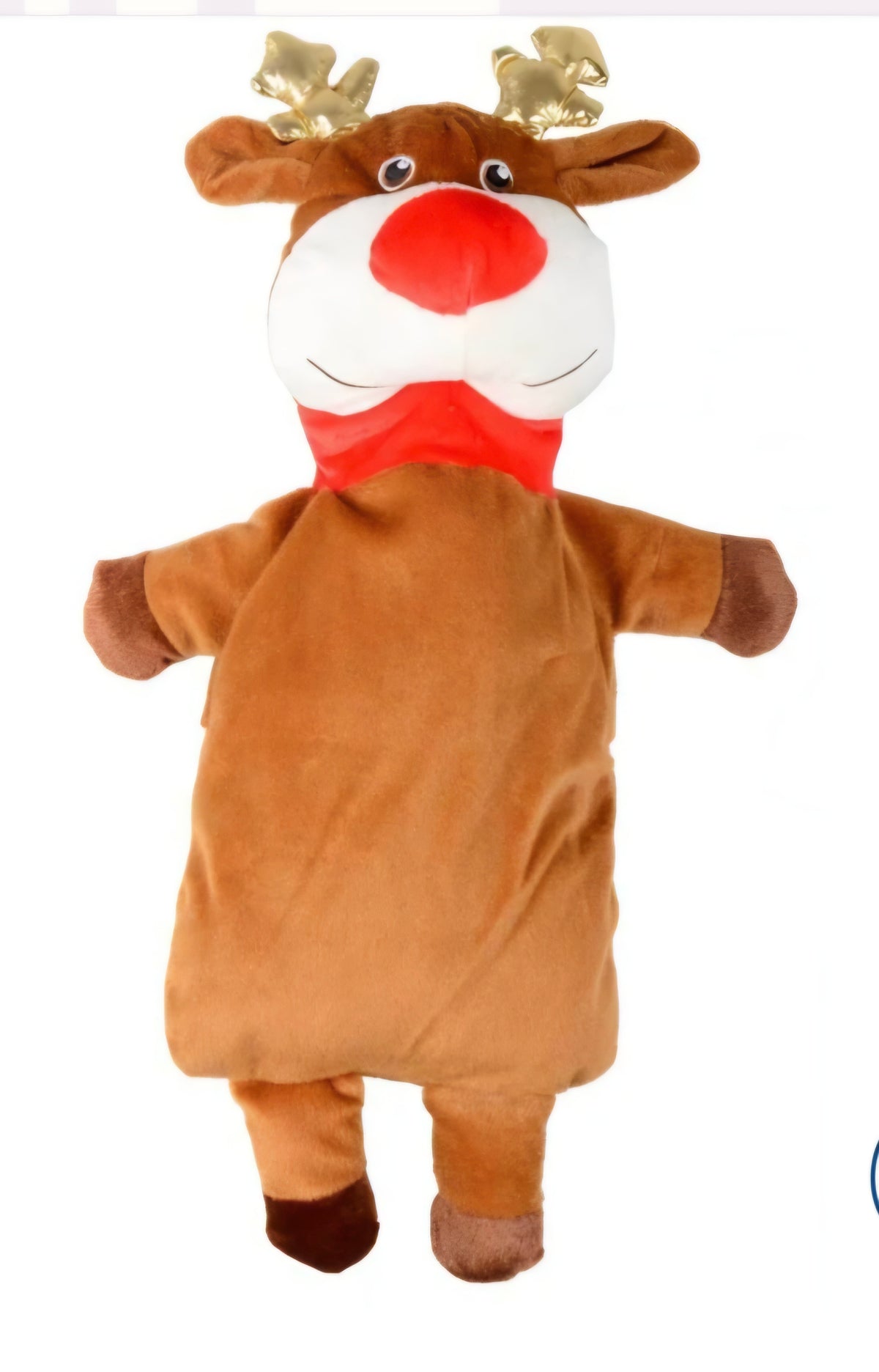Novelty Christmas Reindeer Hot Water Bottle With Cover