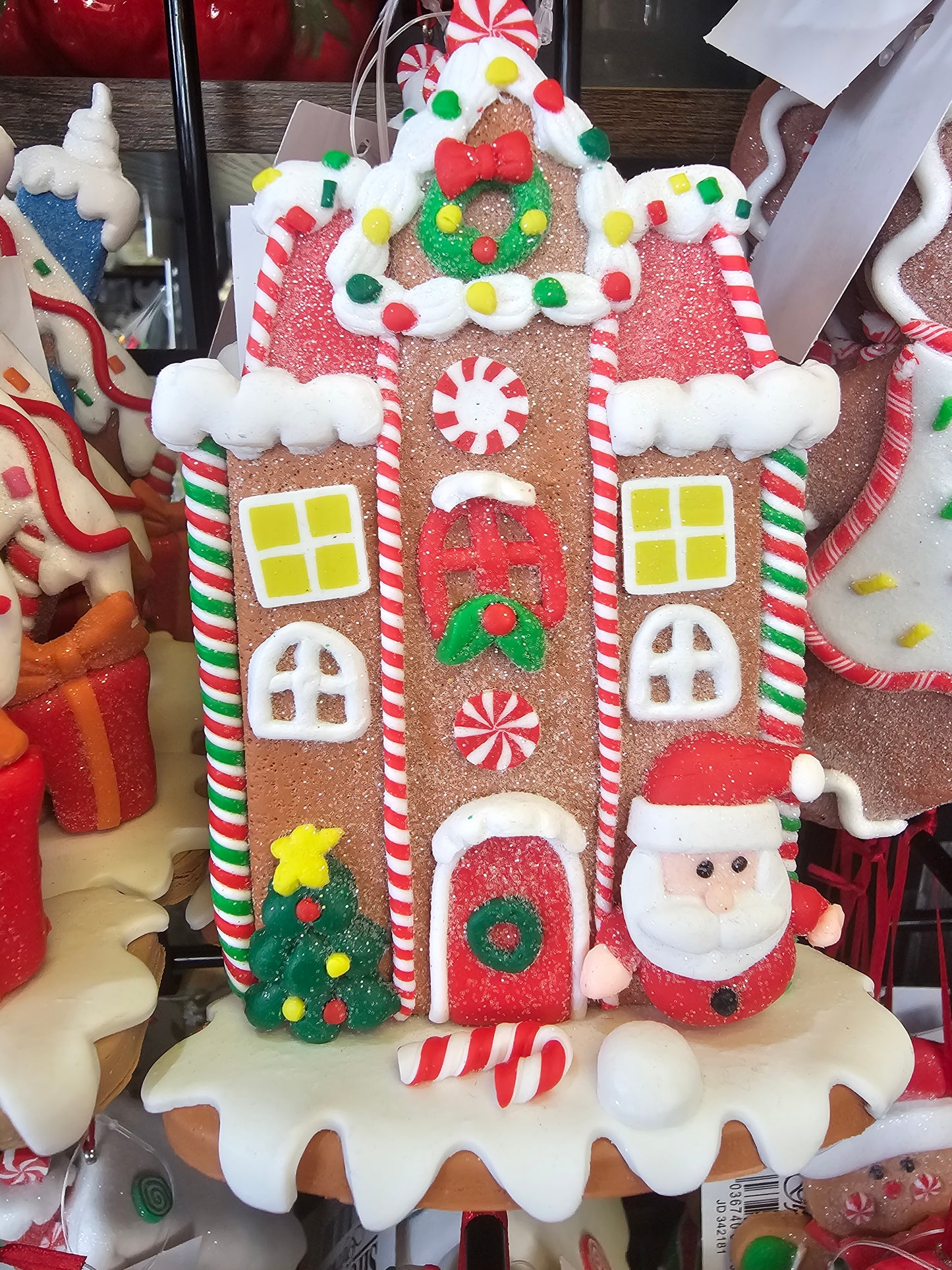 Christmas Cookie Gingerbread House Front Hanging Decoration
