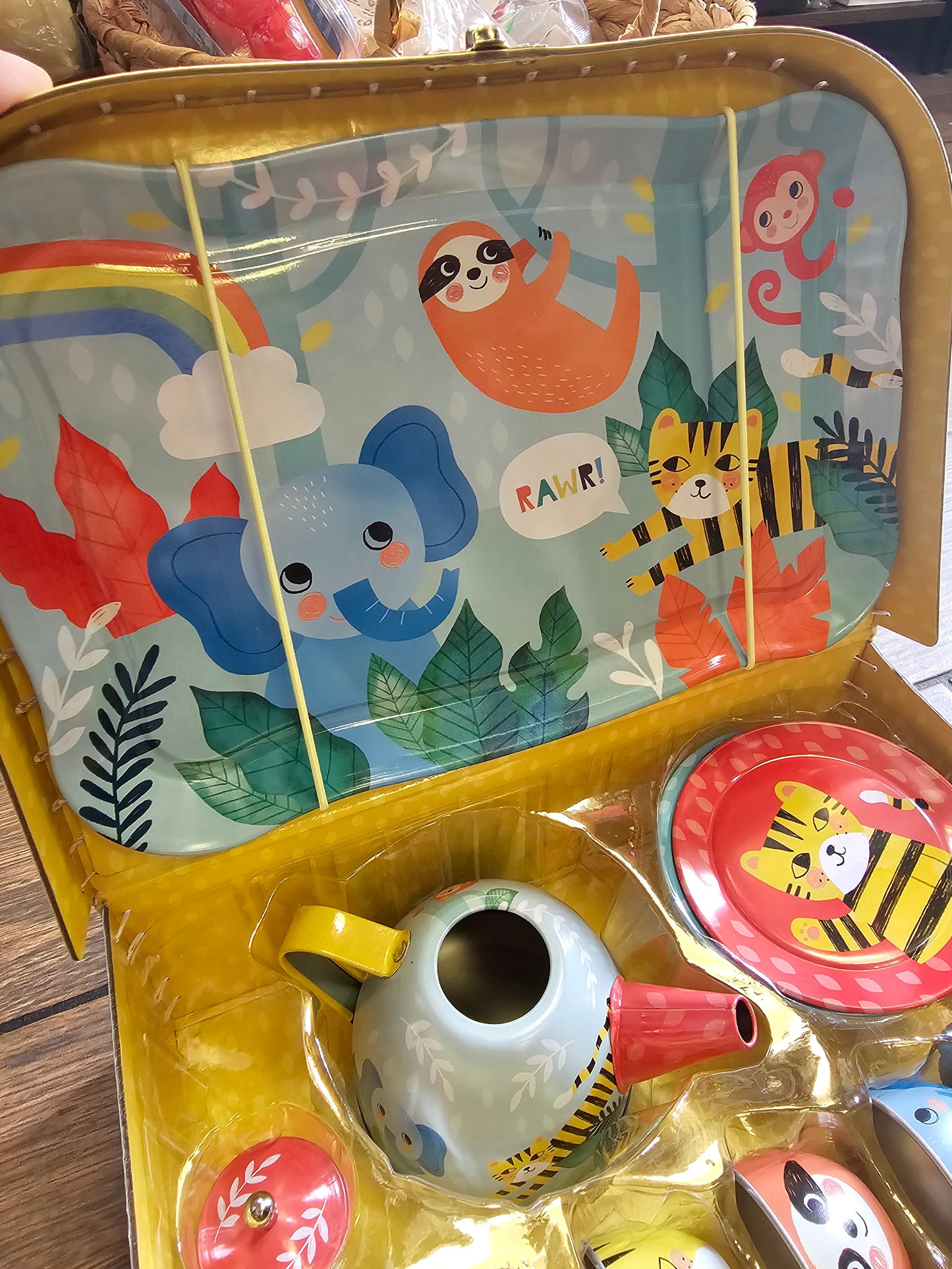 15pc Jungle Tea Set in Carry Case