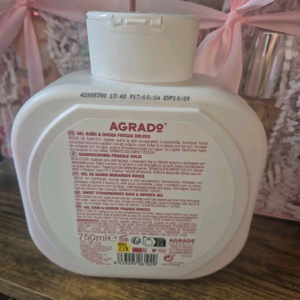 Agrado Bath and Shower Gel 750ml