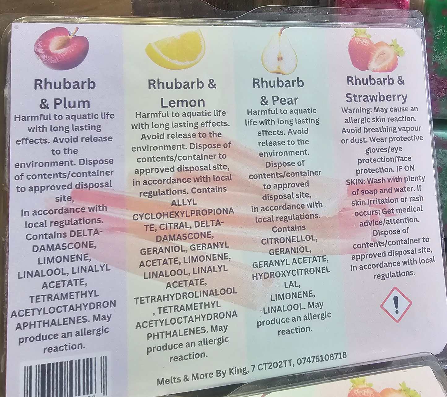 Rhubarb Wax Melt Collection