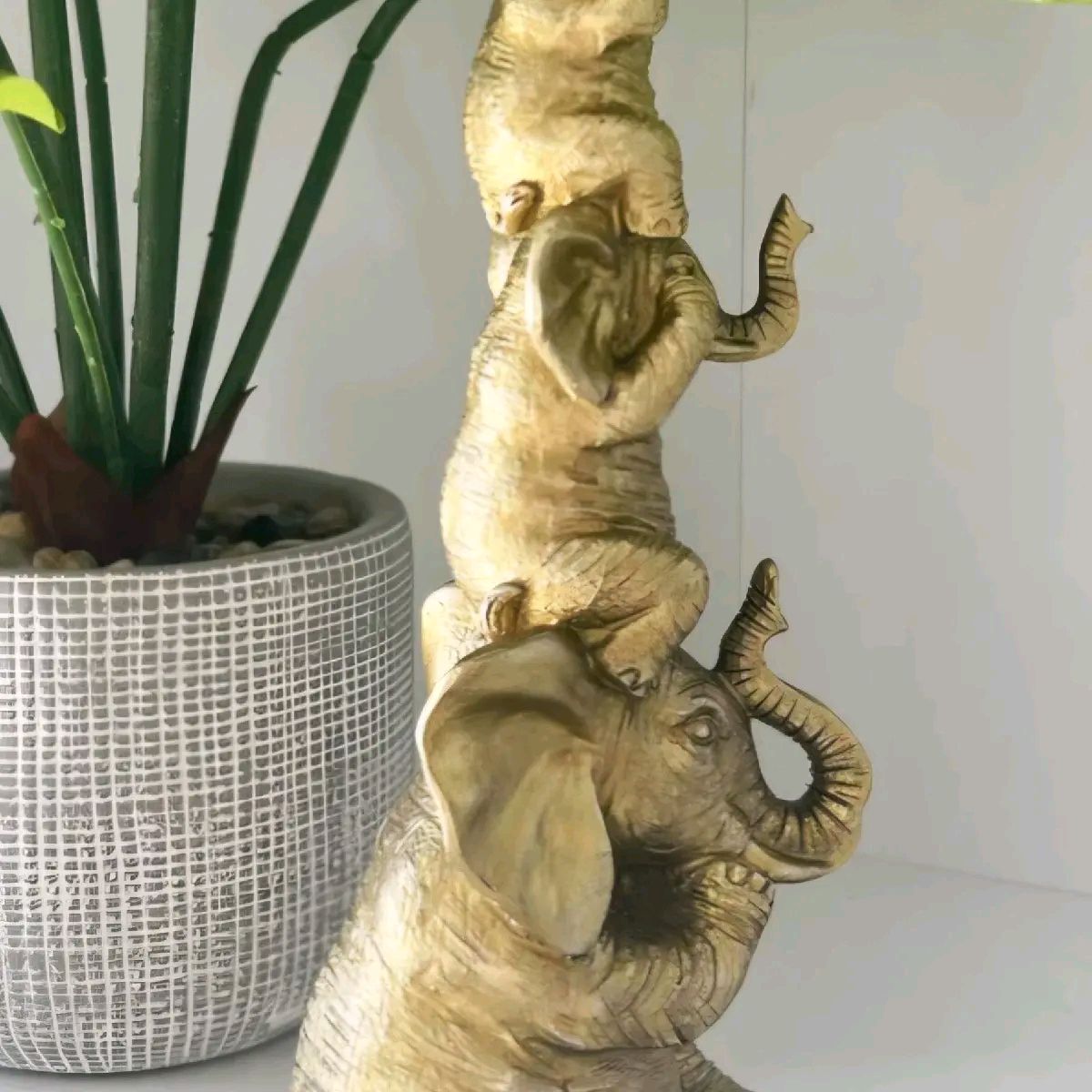 3 Wise Elephants Figurines