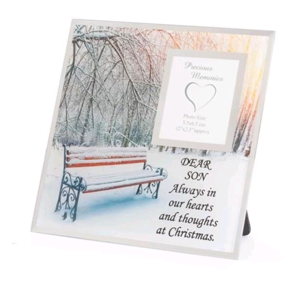 Festive bench memorial Frame