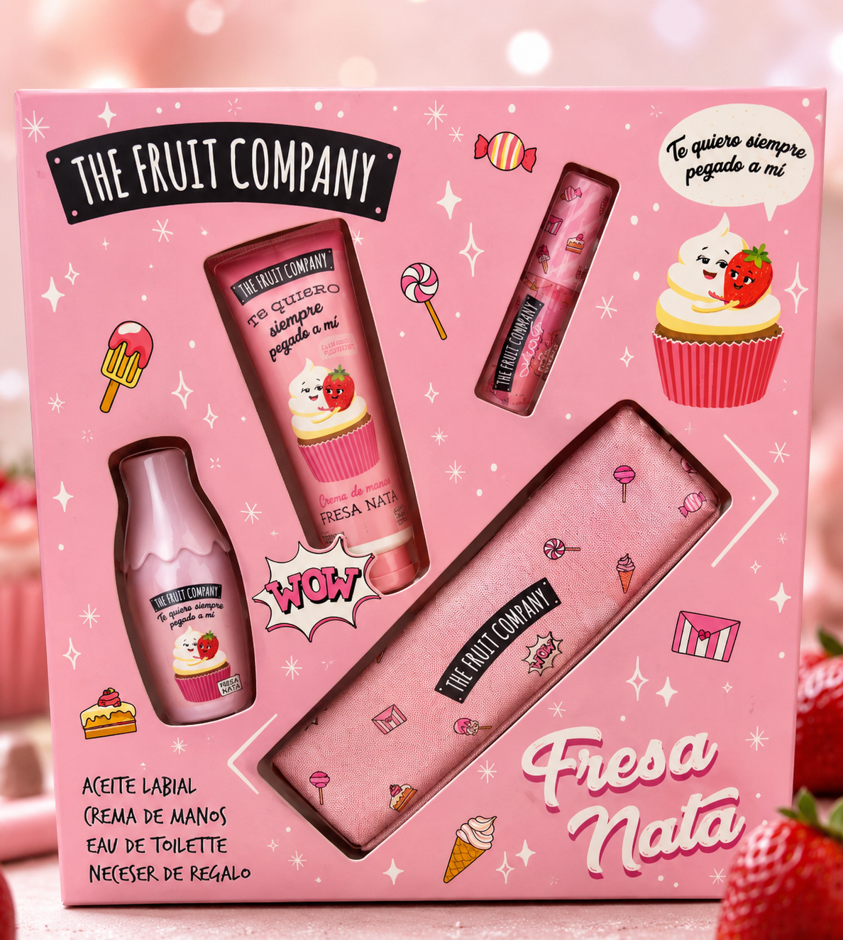 Fruit Company Gift Set with toiletry bag