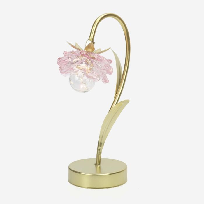 Hestia Pink Flower Single Stem Lamp