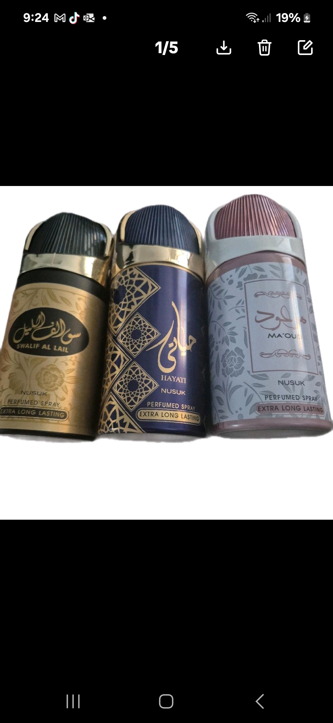 Scented Body Sprays 250ml - Extra Long Lasting Perfumed Fragrances by Swalif Al Lail Hayati & Ma'oul Aroma