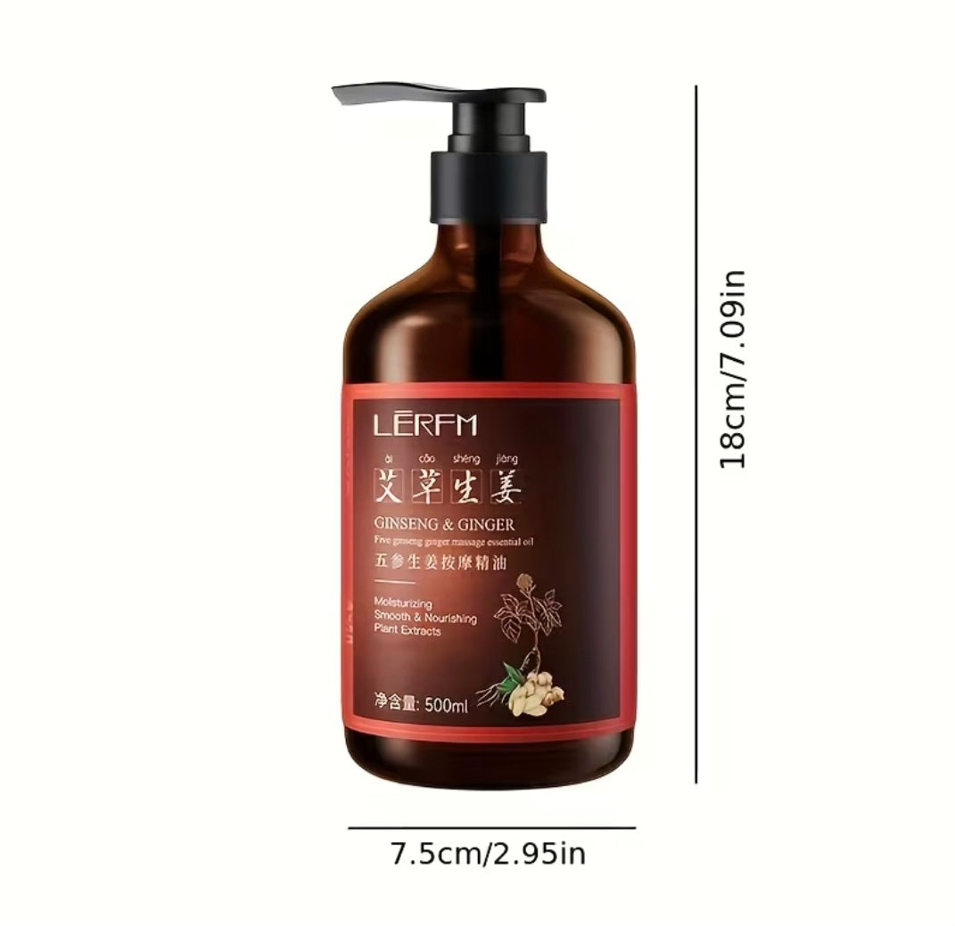 LĒRFM Lanifangke Ginseng & Ginger korean Massage Oil 500ml