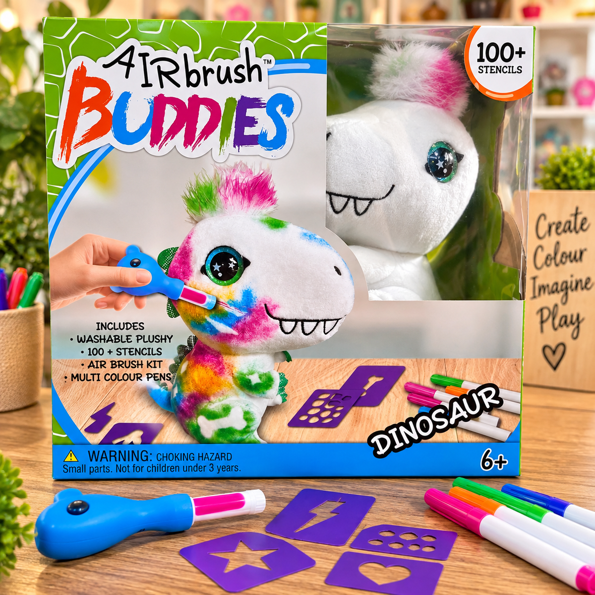 Airbrush Buddies Dinosaur