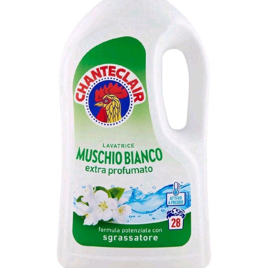 Chanteclair Muschio Bianco Laundry Detergent - 1.26 Litre, 28 Washes, Strong Scented Formula for Effective Cleaning Household