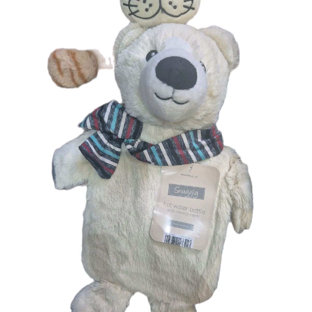 Snuggly Hot Water Bottles with Novelty Cover - Various Designs Comfortable Cozy