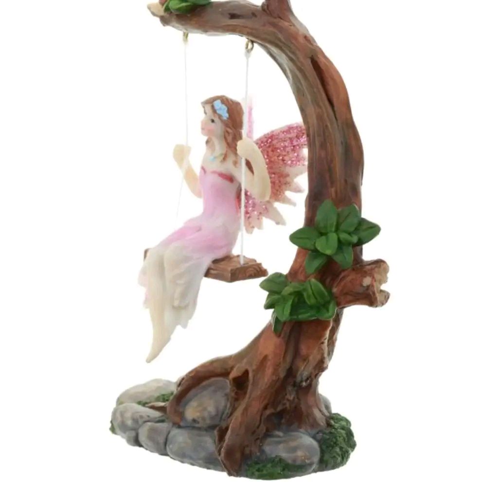 Flower Fairy Swing Figurine - Home Decor Ornament