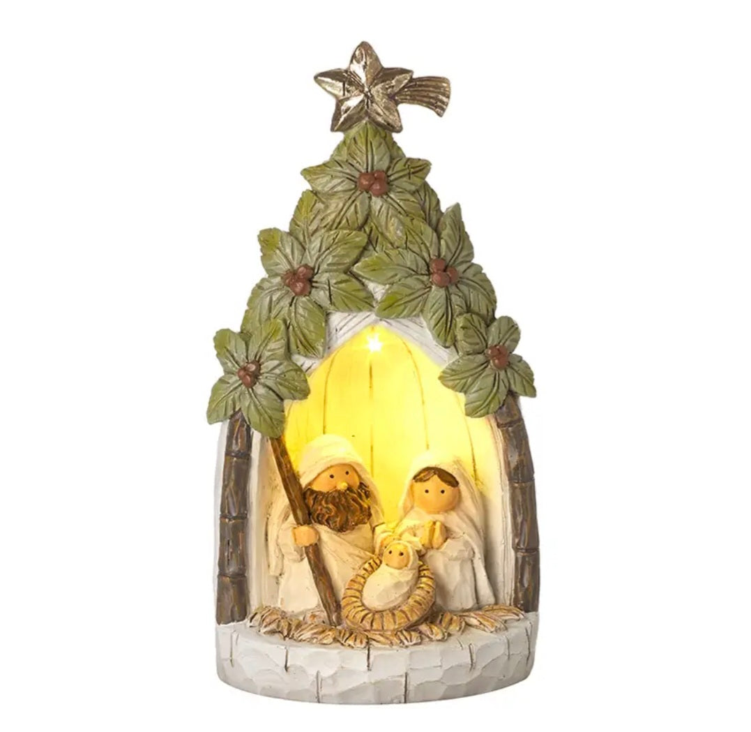 Christmas -Light Up Nativity Scene