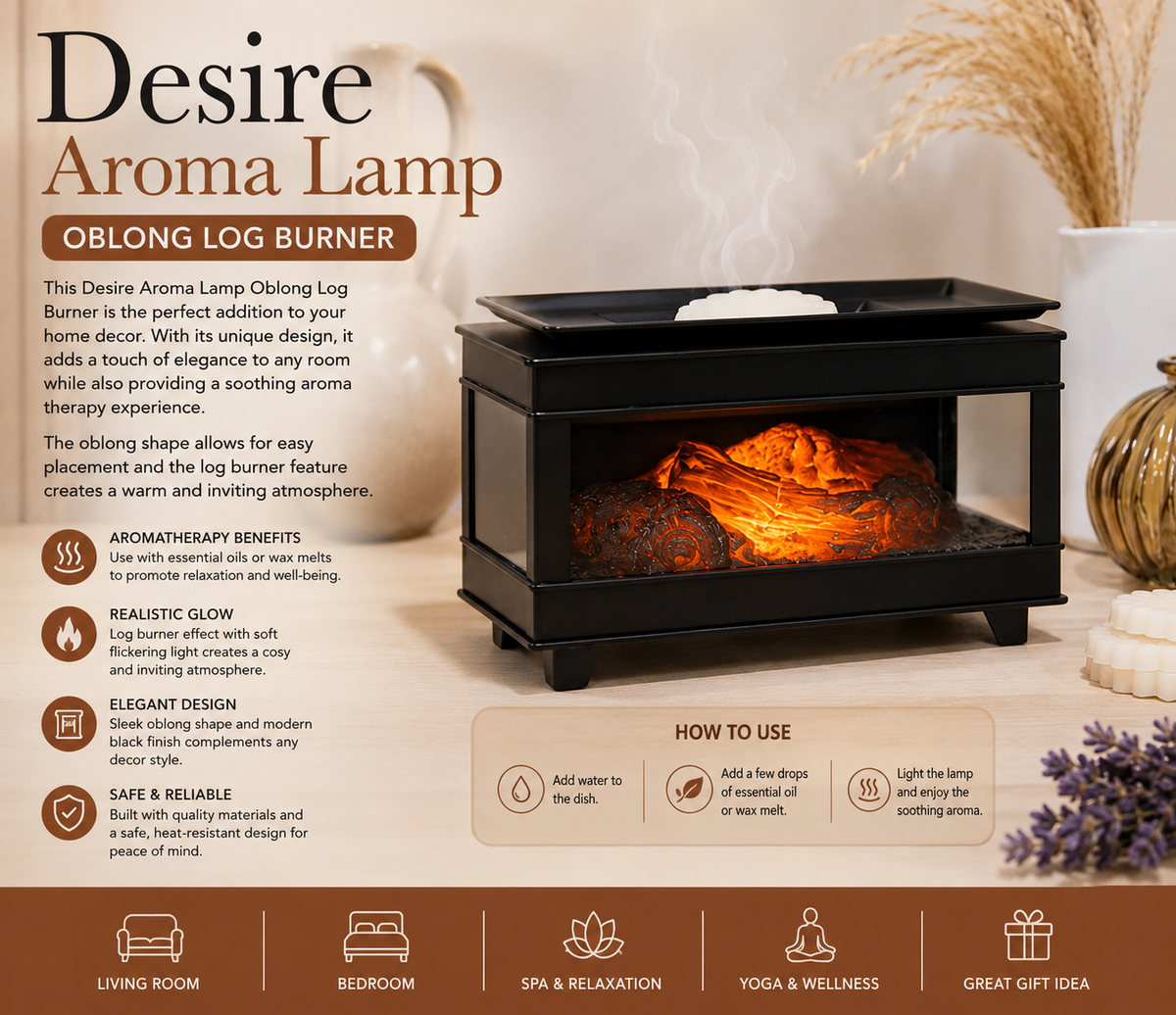 Desire Aroma Lamp Oblong Log Burner