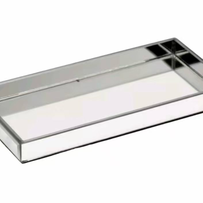 Mirrored Trinket Tray for Home Decor - Plate Style